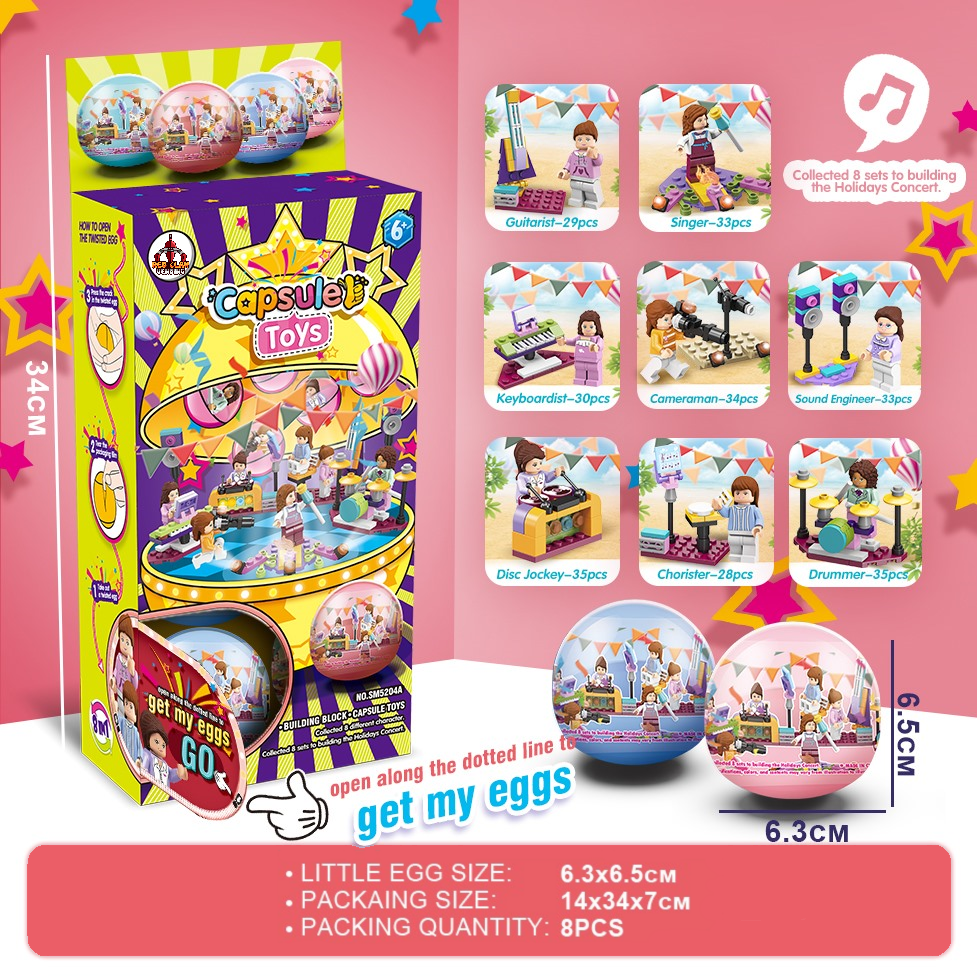 Concert Block Set – 2.5" Capsules (8-Pack)