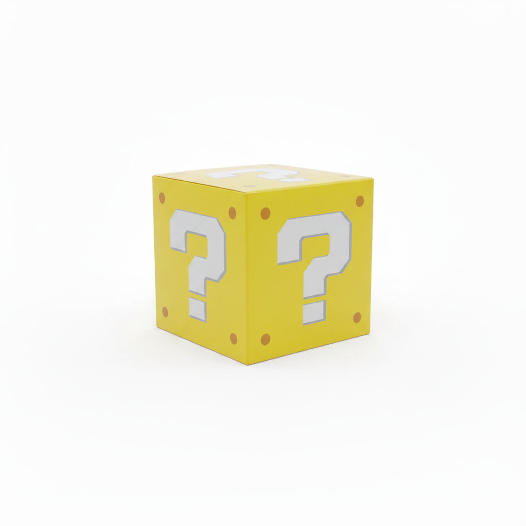 4-Inch Mystery Box – Question Mark Cube (25-Pack)