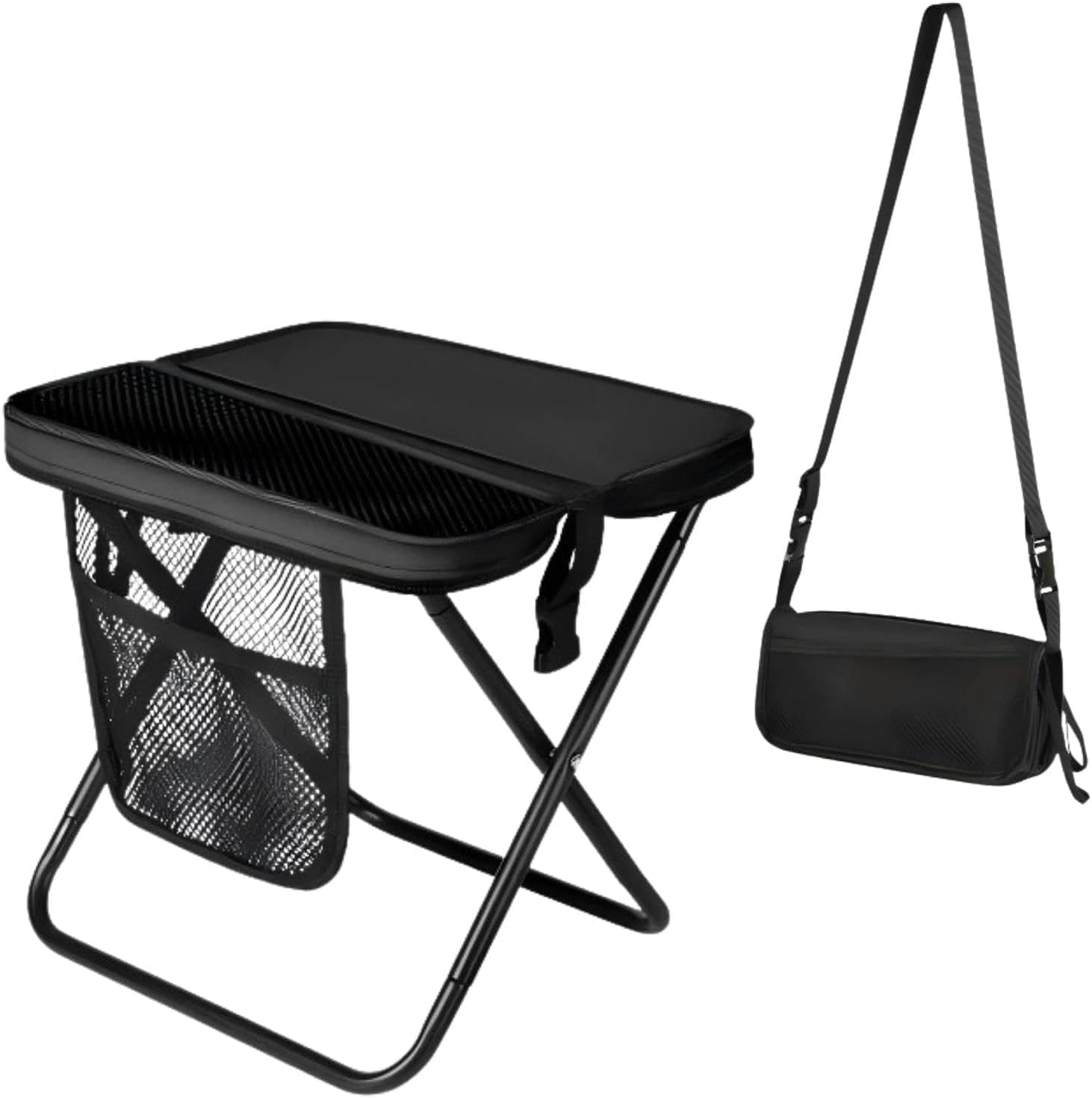 Collapsible Travel Stool with Side Storage Pouch – Red Claw Vending