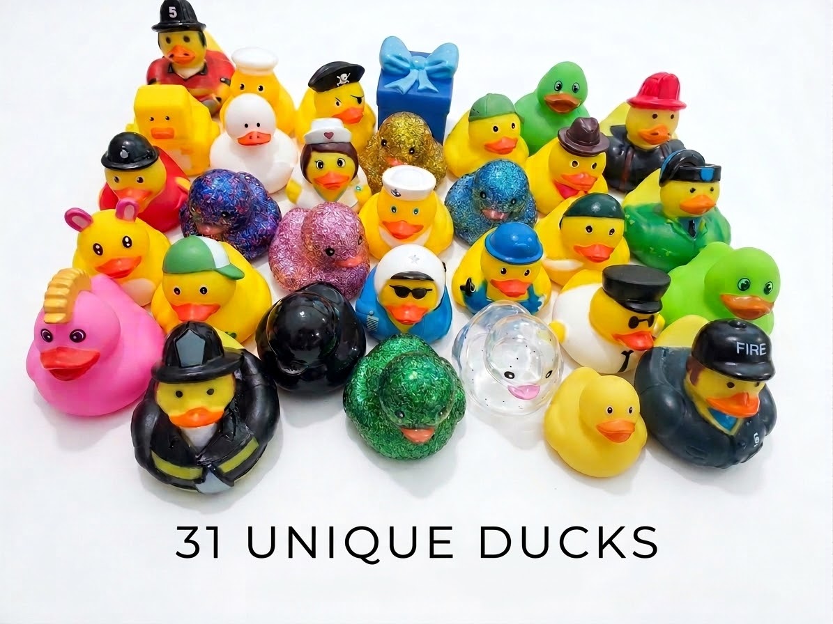 2" inch Rubber Ducks Mix (50 Pack)