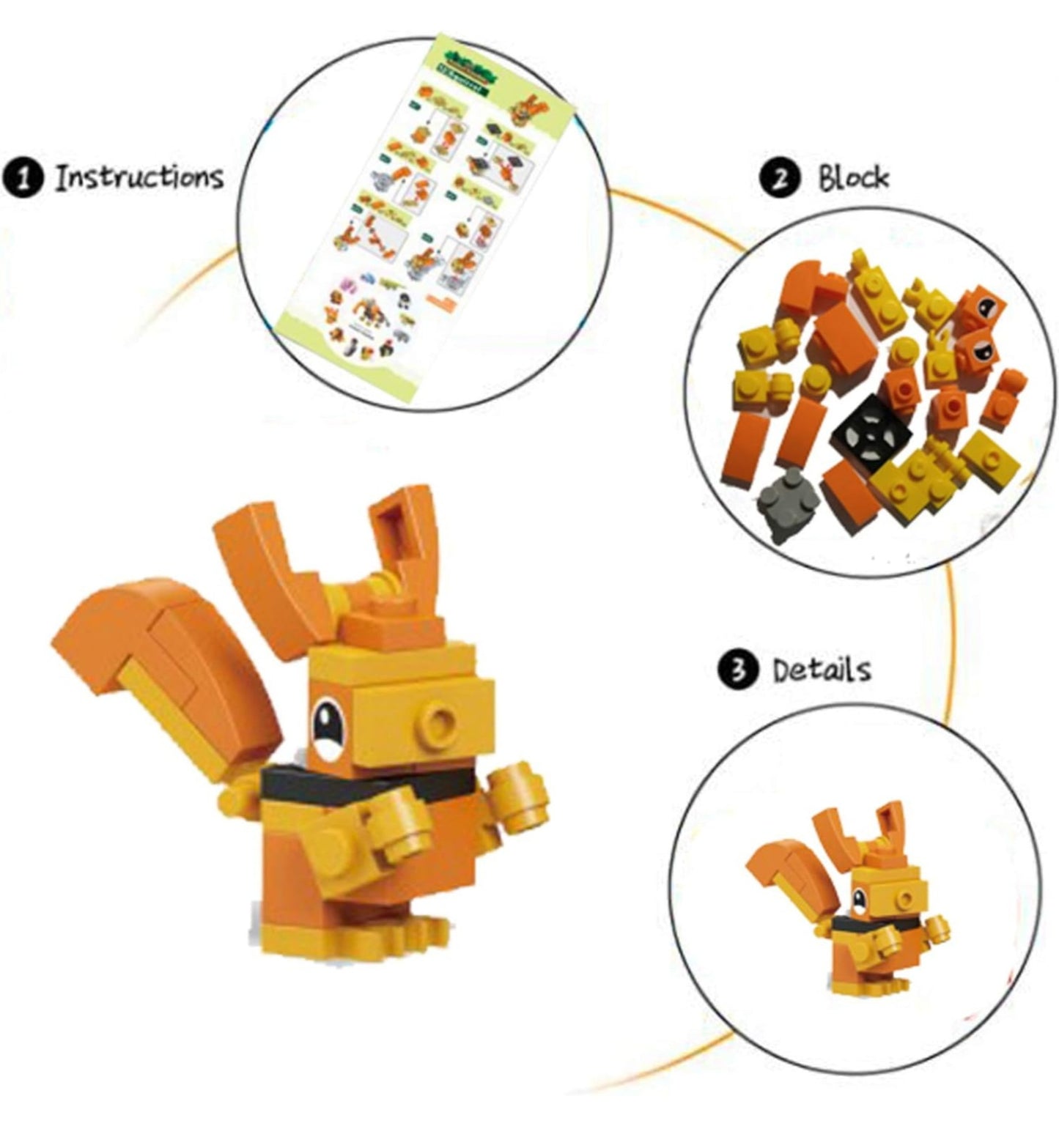 Animal Kingdom Block Set – 2.5" Capsules (12-Pack)