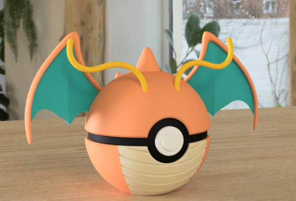 PokeArt Balls - 5x3inch (3D printed)