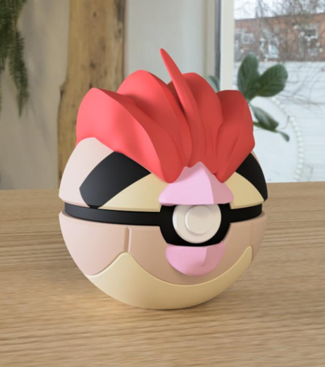 PokeArt Balls - 5x3inch (3D printed)