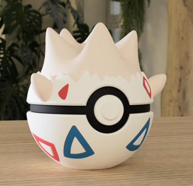 PokeArt Balls - 5x3inch (3D printed)