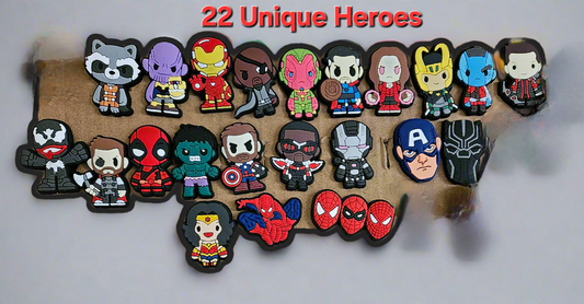 Croc / Jibbitz Shoe Charms - Super Heroes (pack)