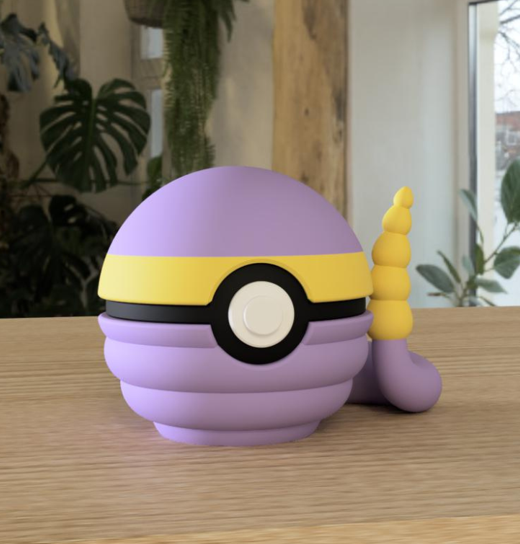 PokeArt Balls - 5x3inch (3D printed)