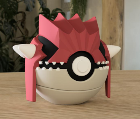 PokeArt Balls - 5x3inch (3D printed)