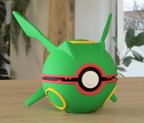 PokeArt Balls - 5x3inch (3D printed)