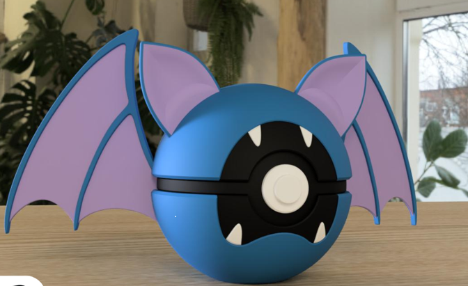 PokeArt Balls - 5x3inch (3D printed)