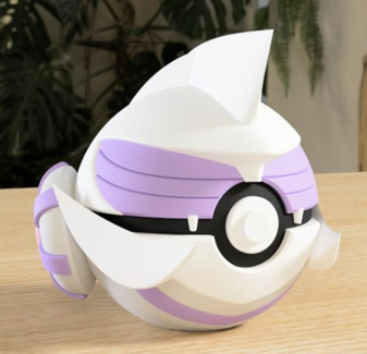 PokeArt Balls - 5x3inch (3D printed)