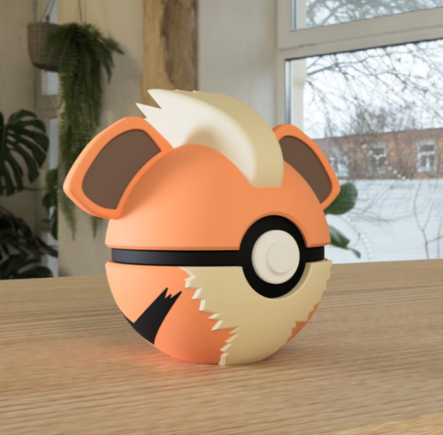 PokeArt Balls - 5x3inch (3D printed)