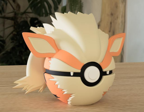 PokeArt Balls - 5x3inch (3D printed)