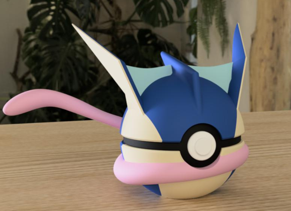 PokeArt Balls - 5x3inch (3D printed)