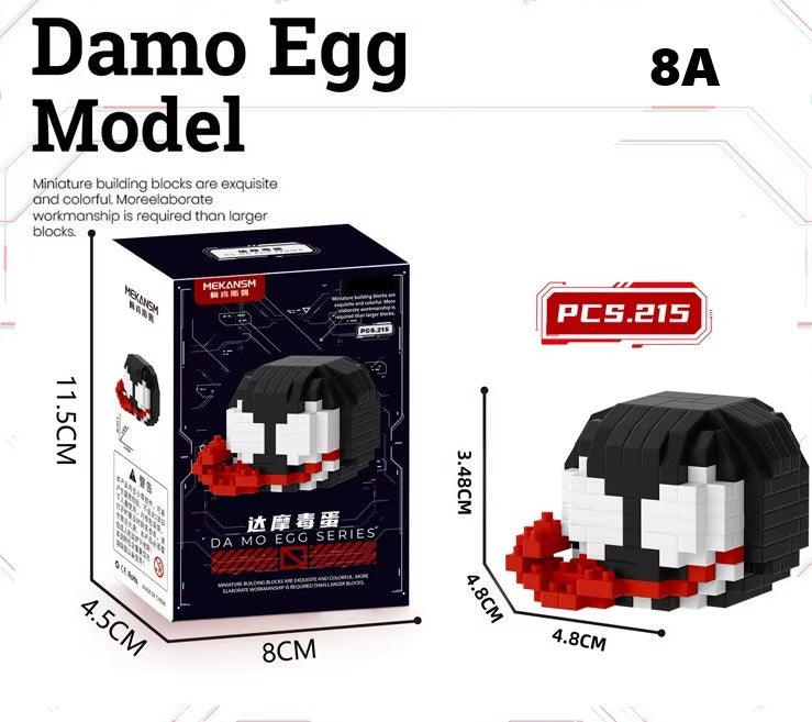 Damo Egg Nano Bricks – Super Heroes Masks Collection