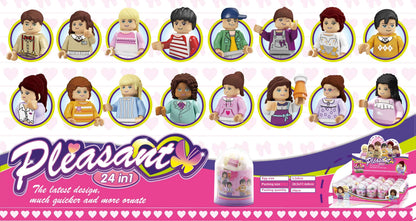 Pleasant Characters Block Set – 2.35" Capsules (24-Pack)