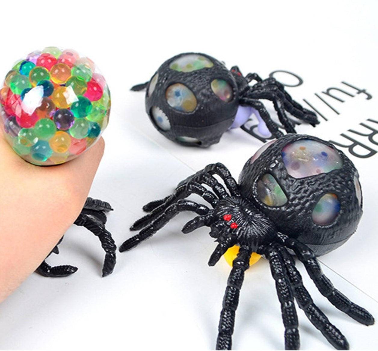 Squeezable Squishable Spider - Stress Fidget Toy – Red Claw Vending