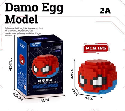 Damo Egg Nano Bricks – Super Heroes Masks Collection