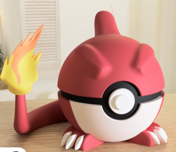 PokeArt Balls - 5x3inch (3D printed)