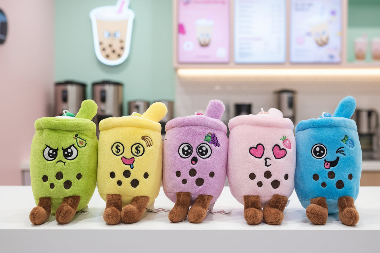 Mini Boba Tea Pals Plush Keychain (4 inch)