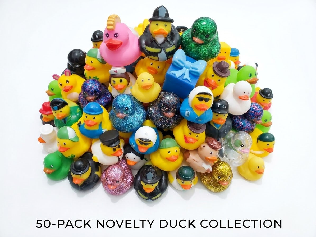 2" inch Rubber Ducks Mix (50 Pack)