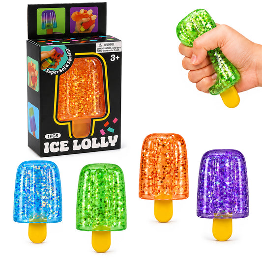 Glitter Ice Lolly Squishy - 4" inch