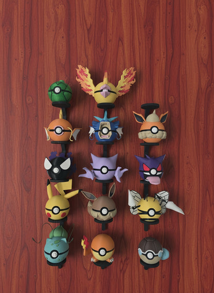 PokeArt Balls - 5x3inch (3D printed)