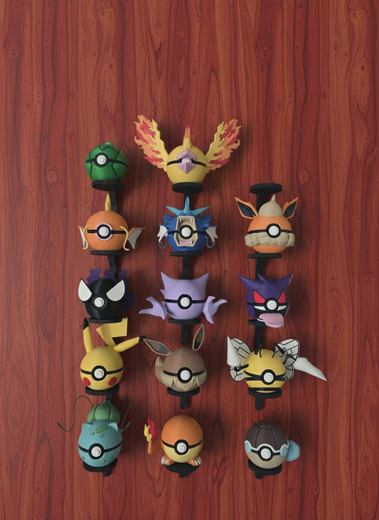 PokeArt Balls - 5x3inch (3D printed)
